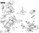 Bosch 0 600 890 003 Arm 36 Accu Lawnmower 230 V / Eu Spare Parts